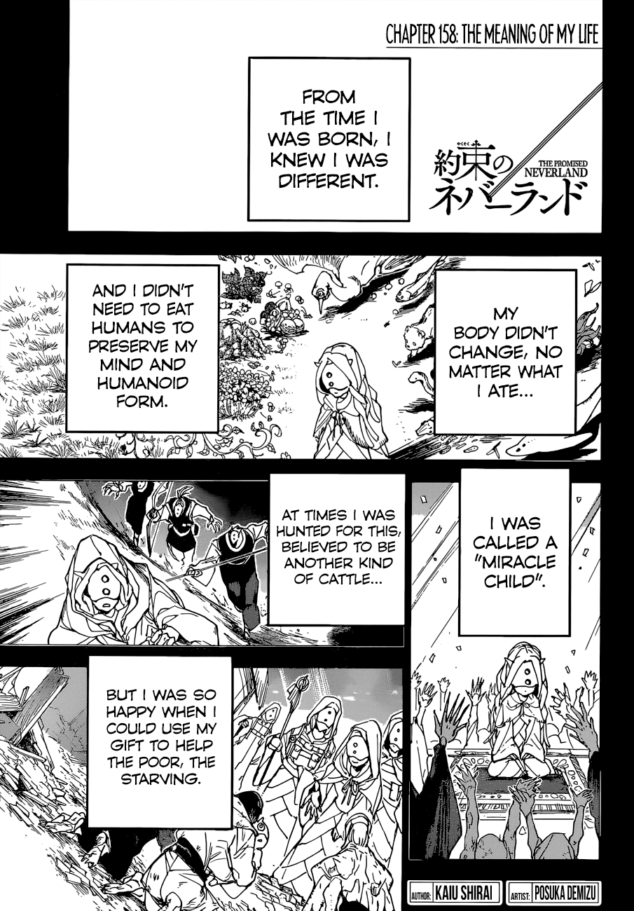 Yakusoku No Neverland - Chapter 158: The Meaning Of My Life