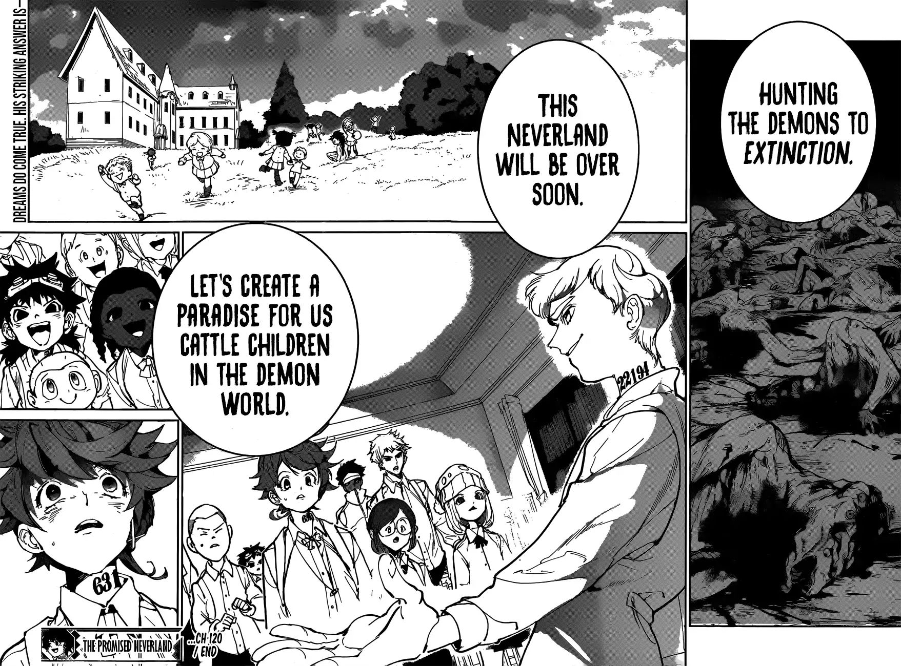 Yakusoku No Neverland - Chapter 120 : Formless Monsters