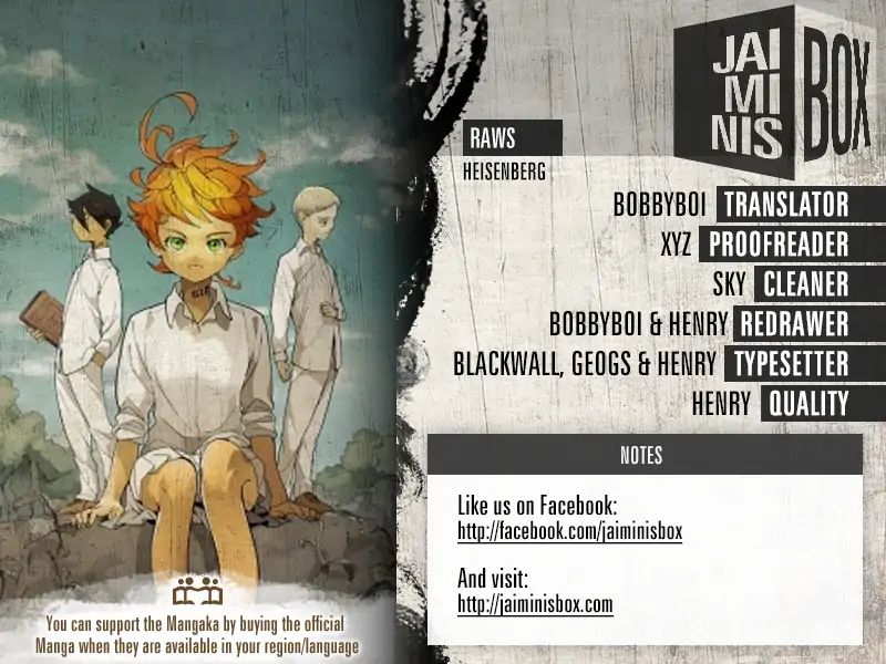 Yakusoku No Neverland - Vol. Tbd Chapter 126: Three Party Dialogue