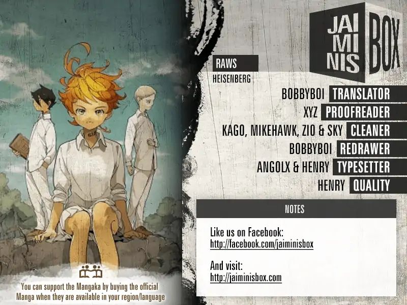 Yakusoku No Neverland - Chapter 115: Jin And Hayato