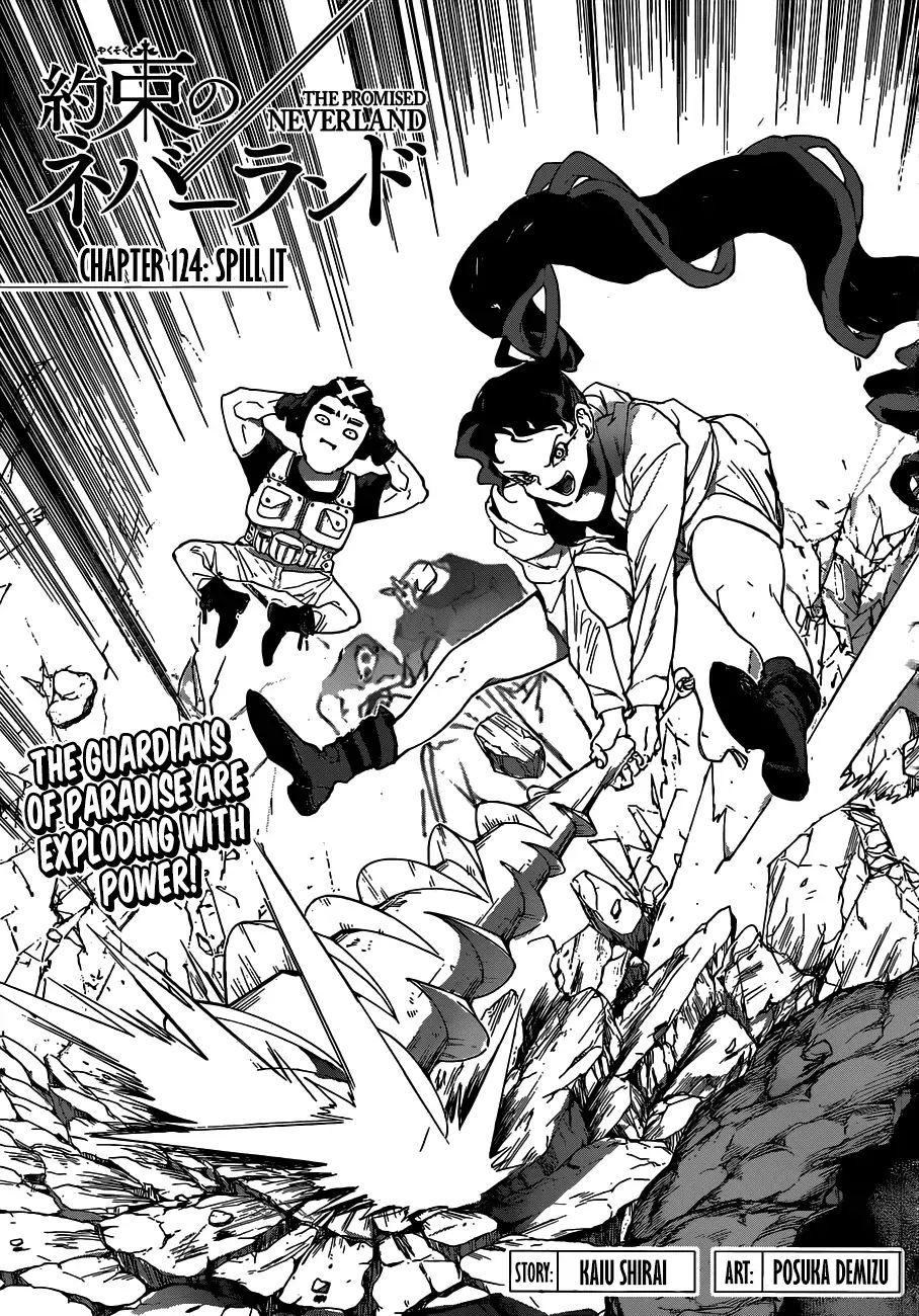 Yakusoku No Neverland - Chapter 124: Spill It