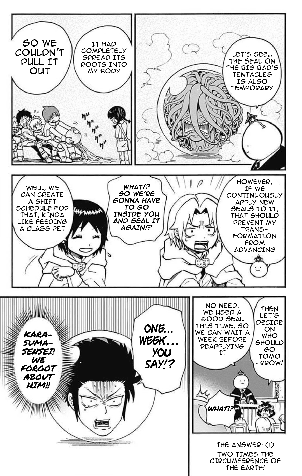 Ansatsu Kyoushitsu Spin-Off Koro-Sense Q! - Chapter 25: Find The Big Bad S Tentacles