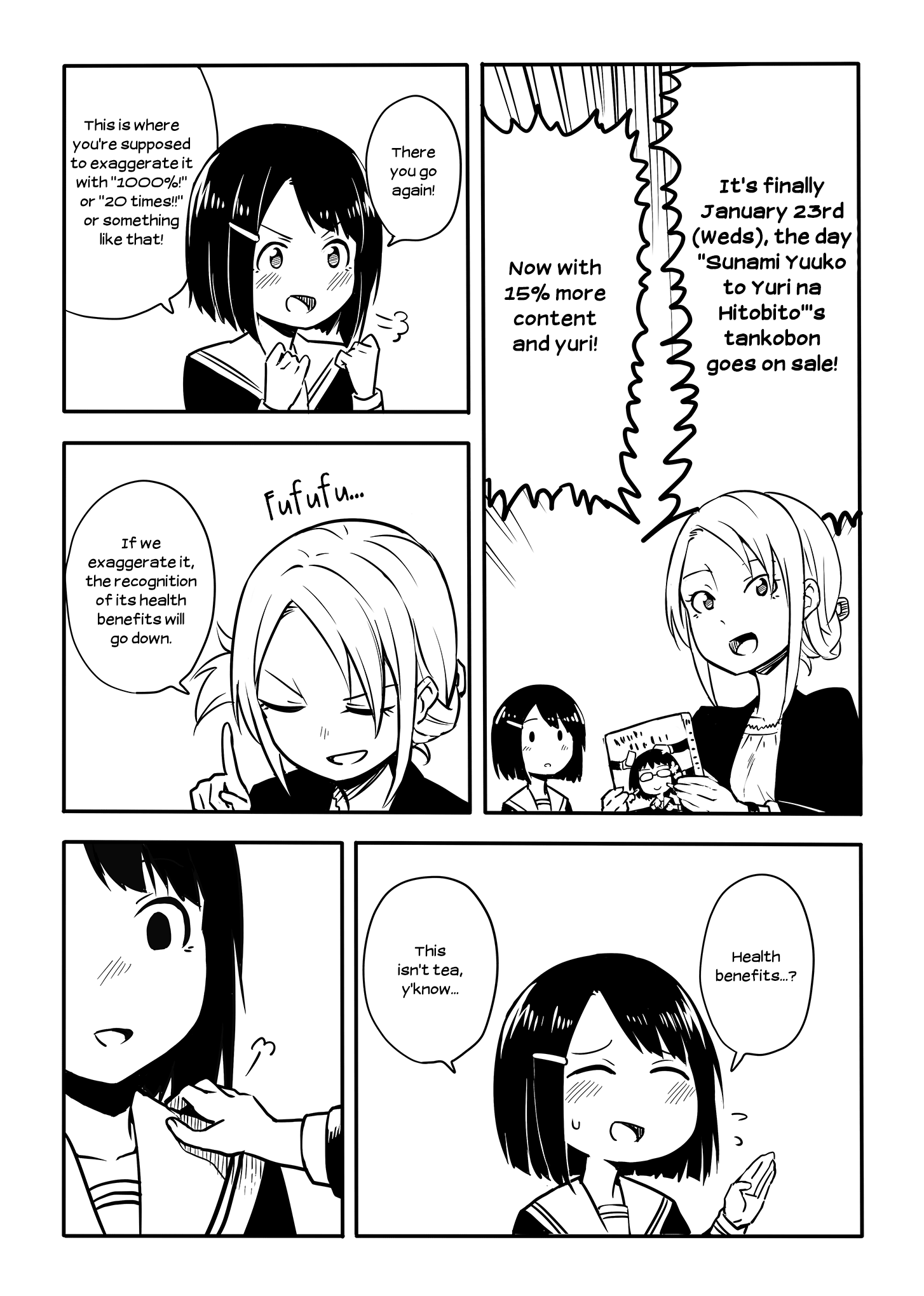 Sunami Yuuko And The Yuri People - Chapter 37.5: Tankobon Release Countdown