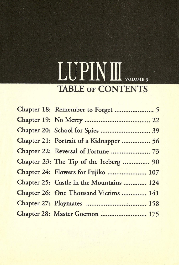 Lupin Iii - Vol.3 Chapter 18: Remember To Forget