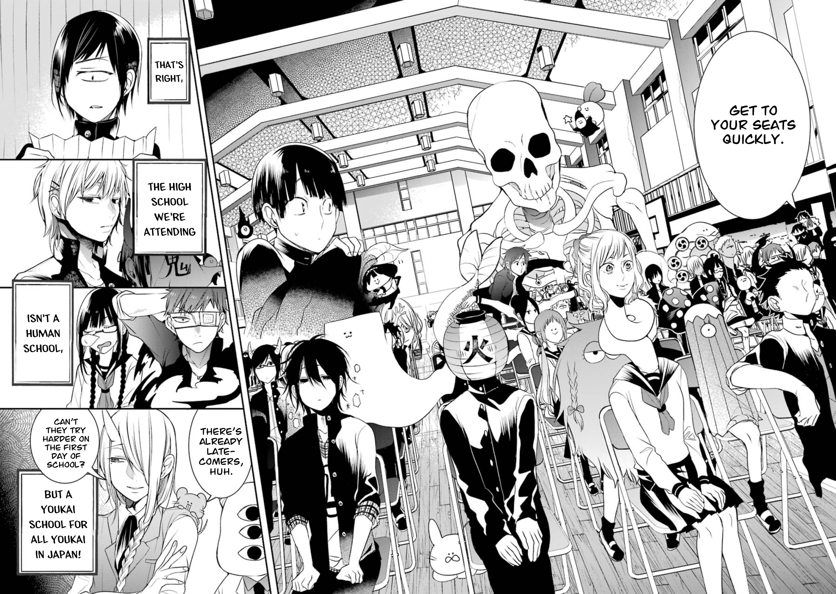 Youkai Gakkou No Seito Hajimemashita! - Vol.1 Chapter 1: Entrance Ceremony! Hyakki Academy!