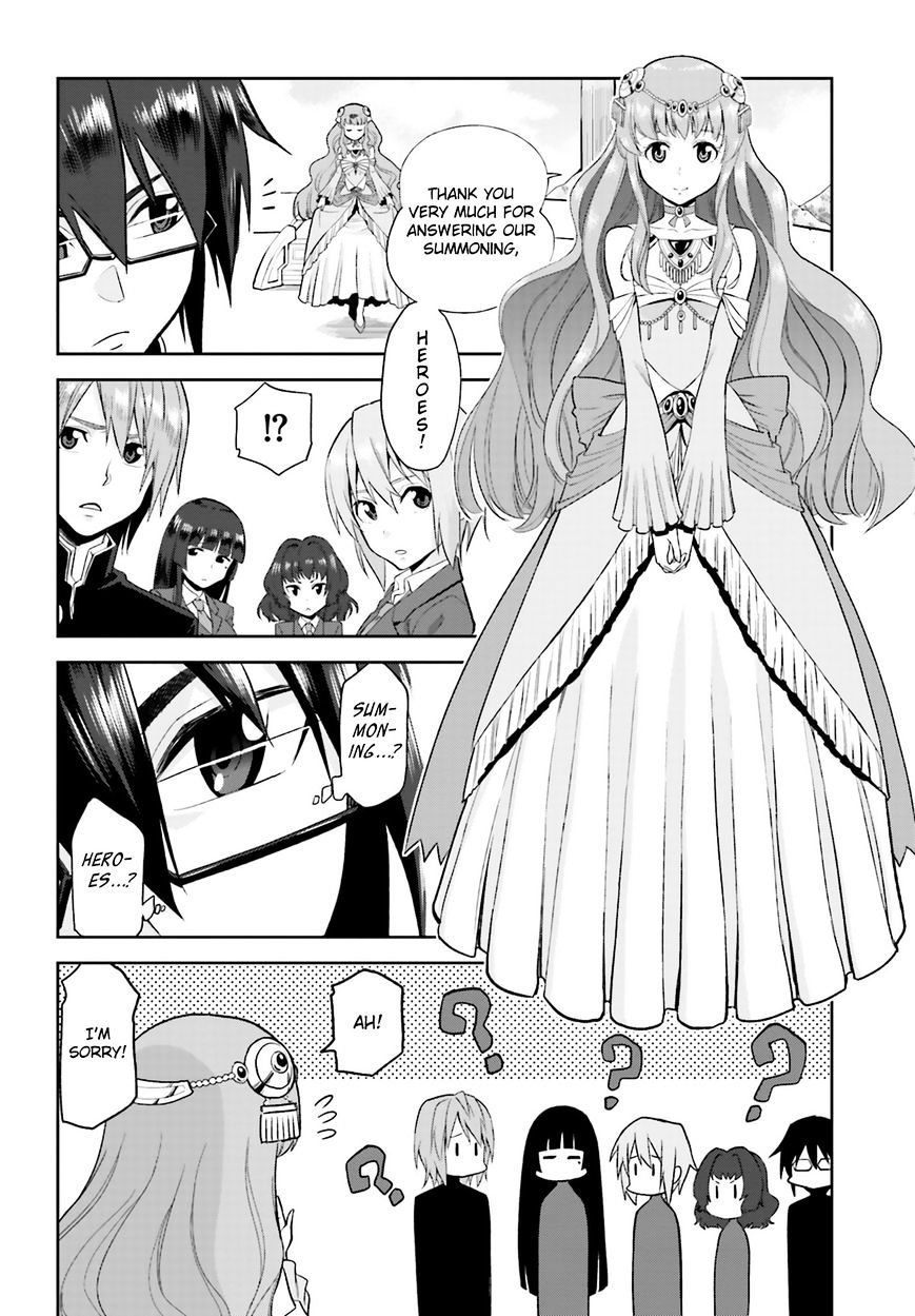 Konjiki No Moji Tsukai - Yuusha Yonin Ni Makikomareta Unique Cheat - Chapter 1