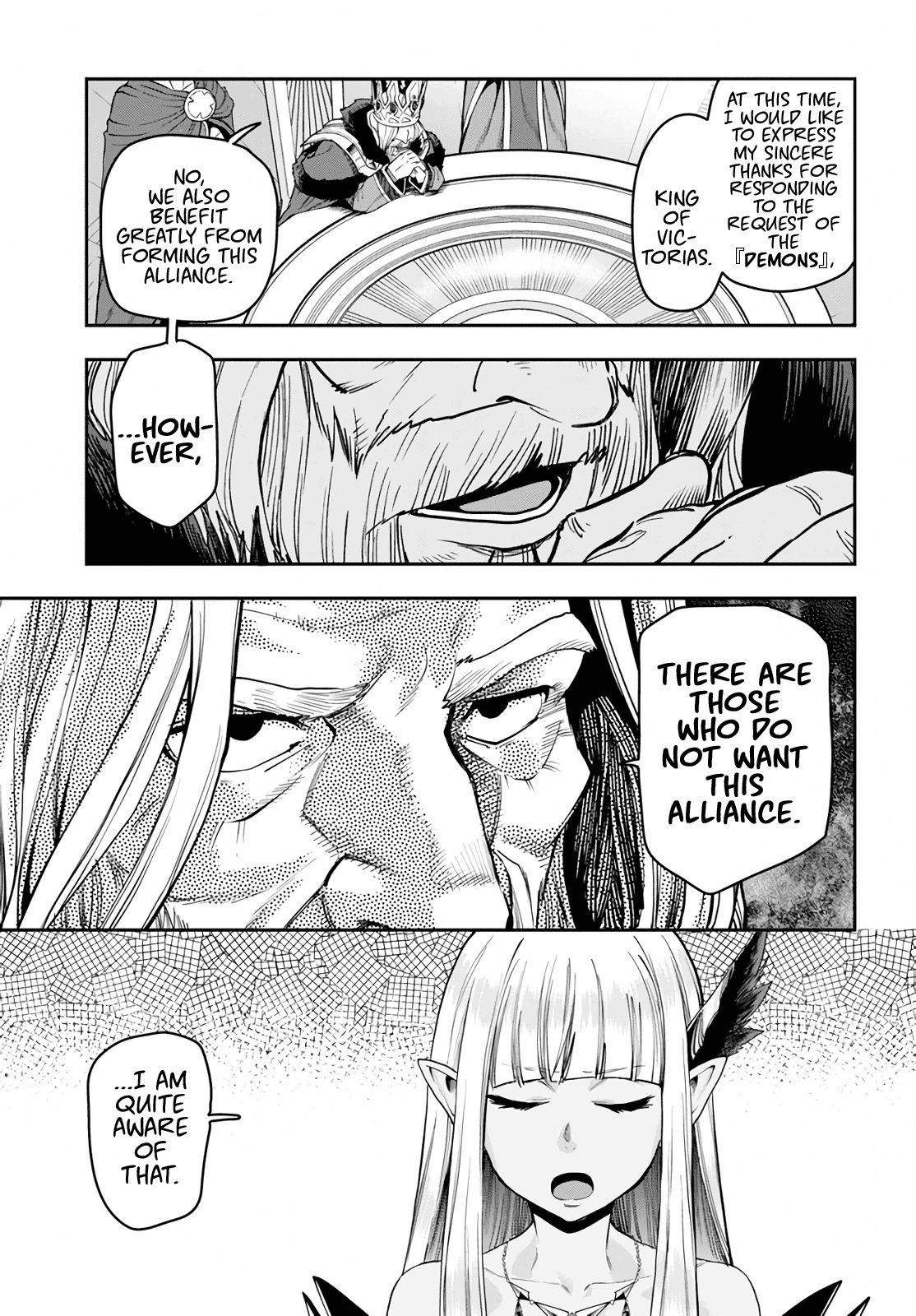 Konjiki No Moji Tsukai - Yuusha Yonin Ni Makikomareta Unique Cheat - Chapter 59: Human-Demon Alliance Conference, Part 1