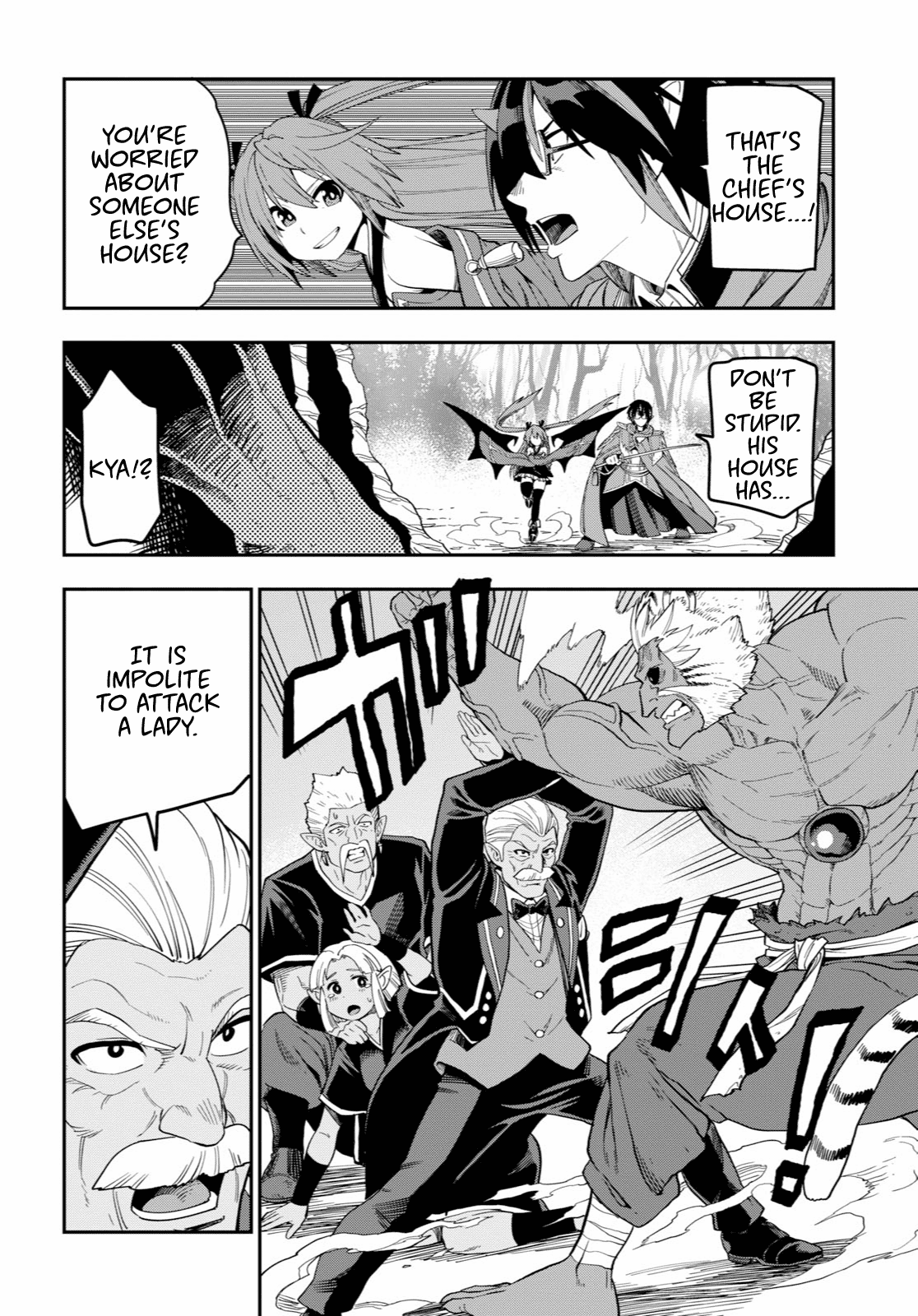 Konjiki No Moji Tsukai - Yuusha Yonin Ni Makikomareta Unique Cheat - Chapter 52: Attack Of The Insane Beastman, Part 2