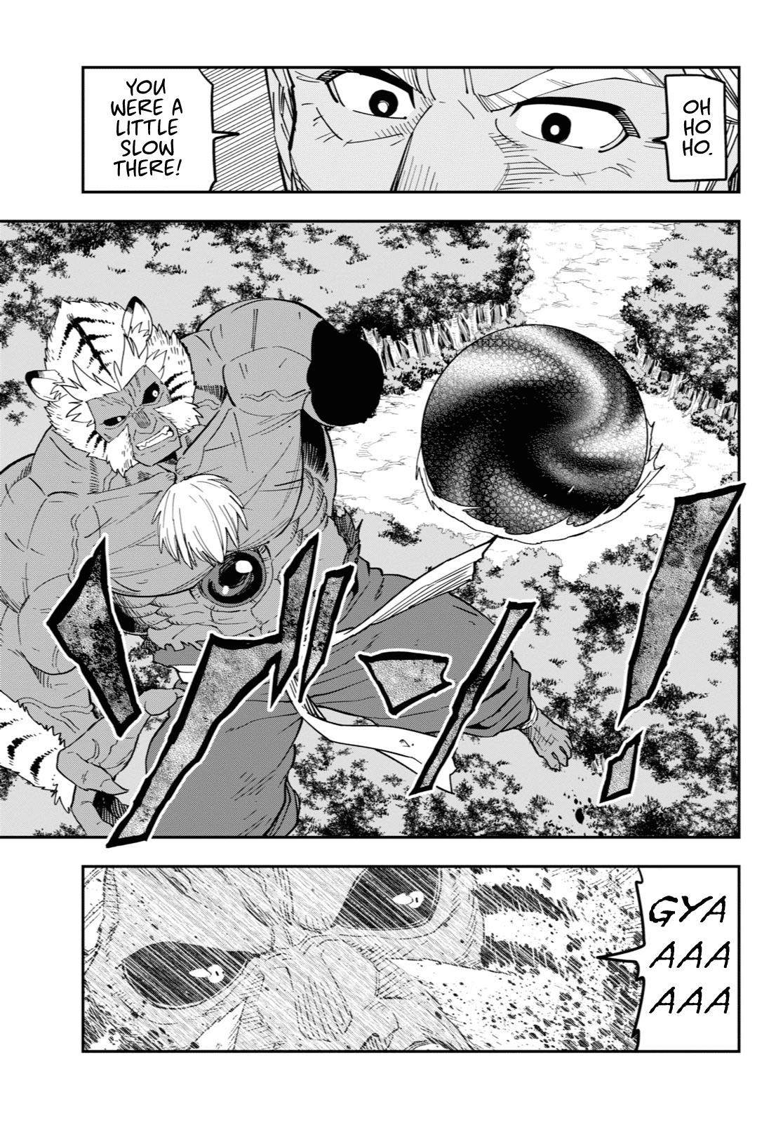 Konjiki No Moji Tsukai - Yuusha Yonin Ni Makikomareta Unique Cheat - Chapter 52: Attack Of The Insane Beastman, Part 2