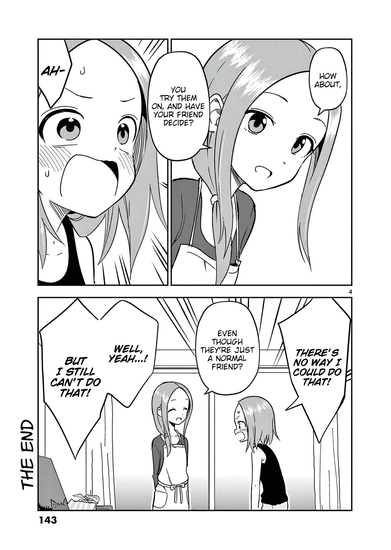 Karakai Jouzu No (Moto) Takagi-San - Chapter 166.5