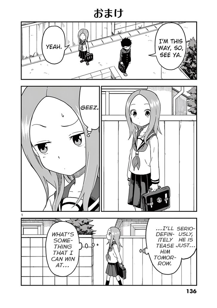 Karakai Jouzu No (Moto) Takagi-San - Chapter 67.6