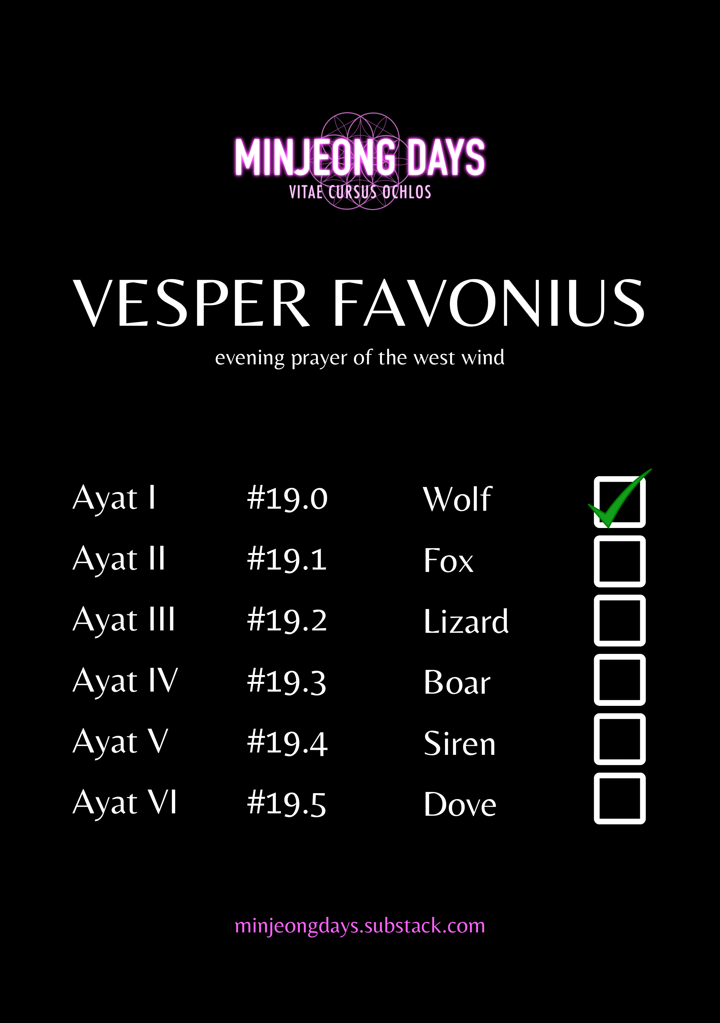 Minjeong Days - Vol.4 Chapter 19.0: Vesper Favonius [I / Wolf]