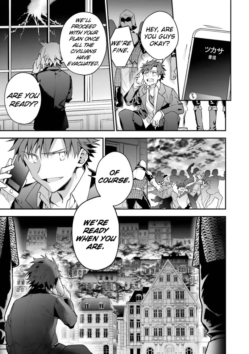 Choujin Koukousei-Tachi Wa Isekai Demo Yoyuu De Ikinuku You Desu! - Chapter 25: The Crimson Night