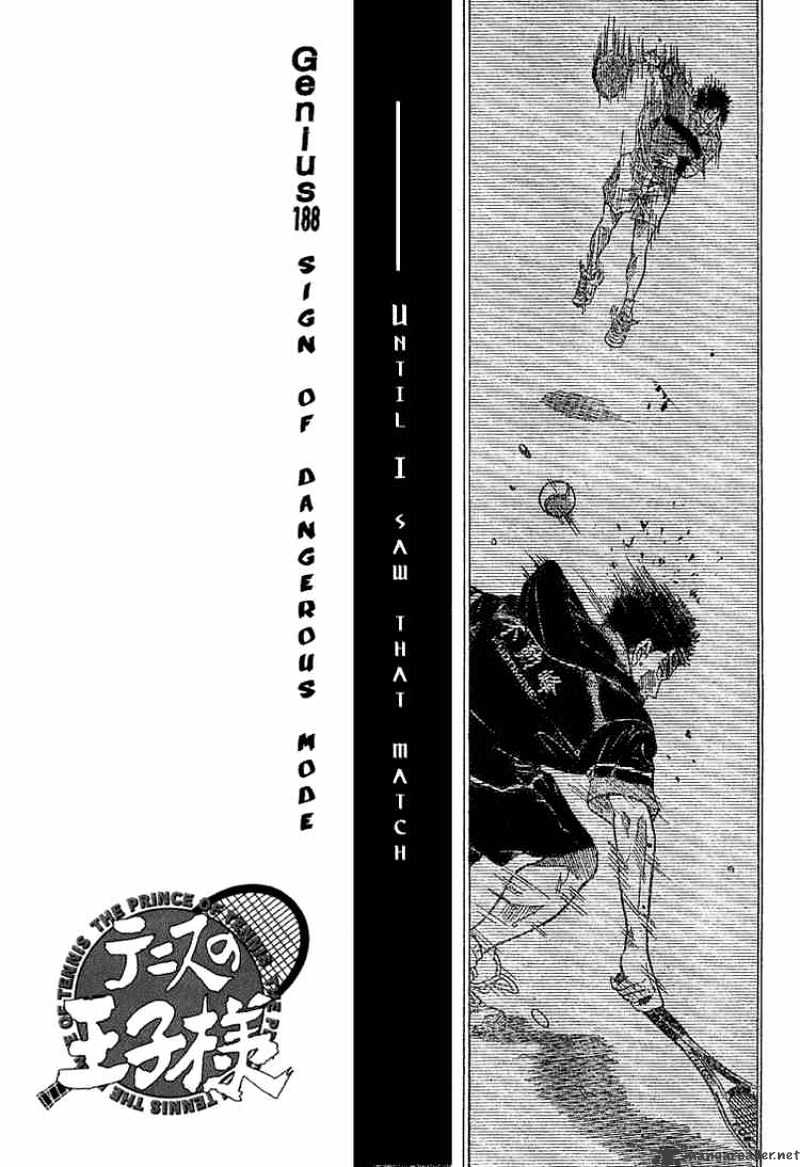 Prince Of Tennis - Chapter 188 : Sign Of Dangerous Mode