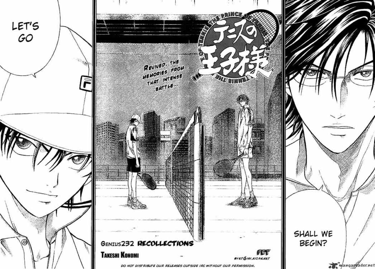 Prince Of Tennis - Chapter 232 : Recollections