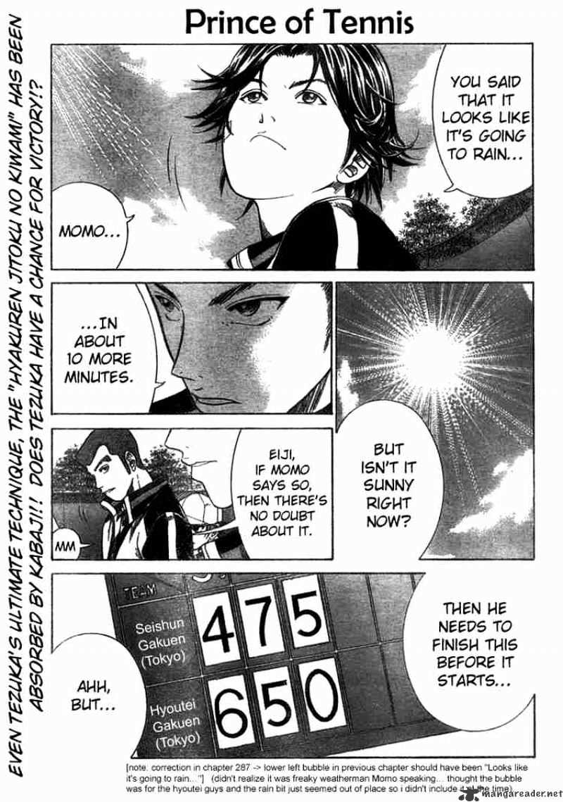 Prince Of Tennis - Chapter 288 : Accident