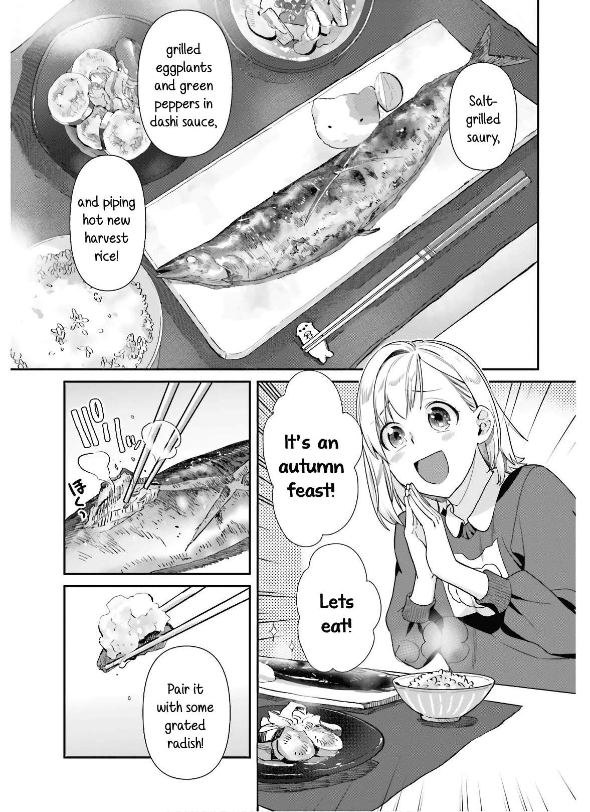 Shinmai Shimai No Futari Gohan - Chapter 52: Salt-Grilled Saury