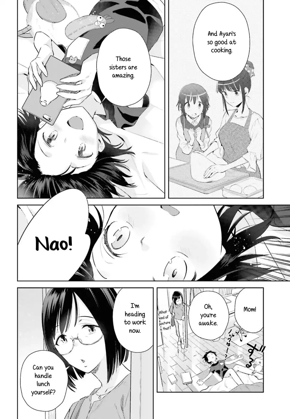 Shinmai Shimai No Futari Gohan - Chapter 28.5: At Shinoda S Home