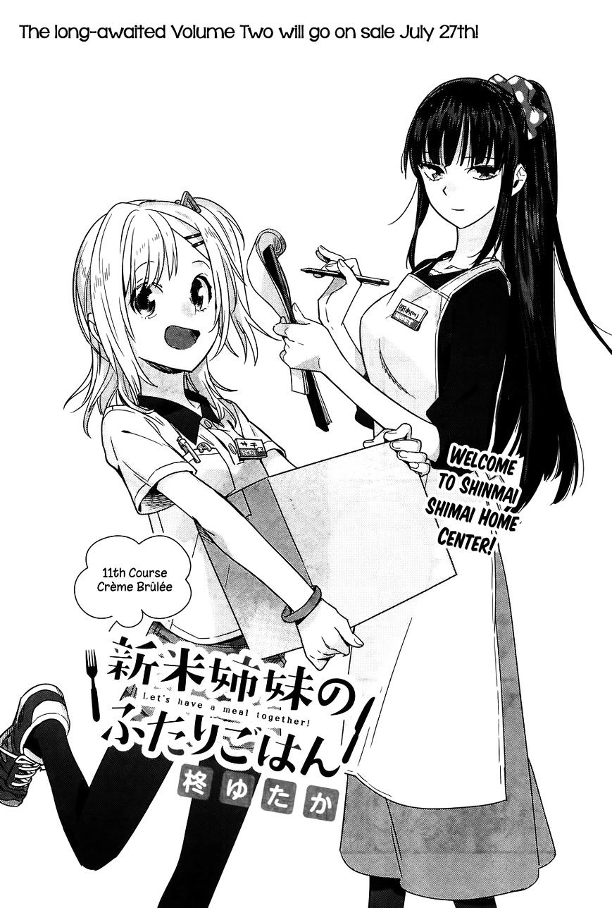 Shinmai Shimai No Futari Gohan - Chapter 11 : 11Th Course:crème Brûlée