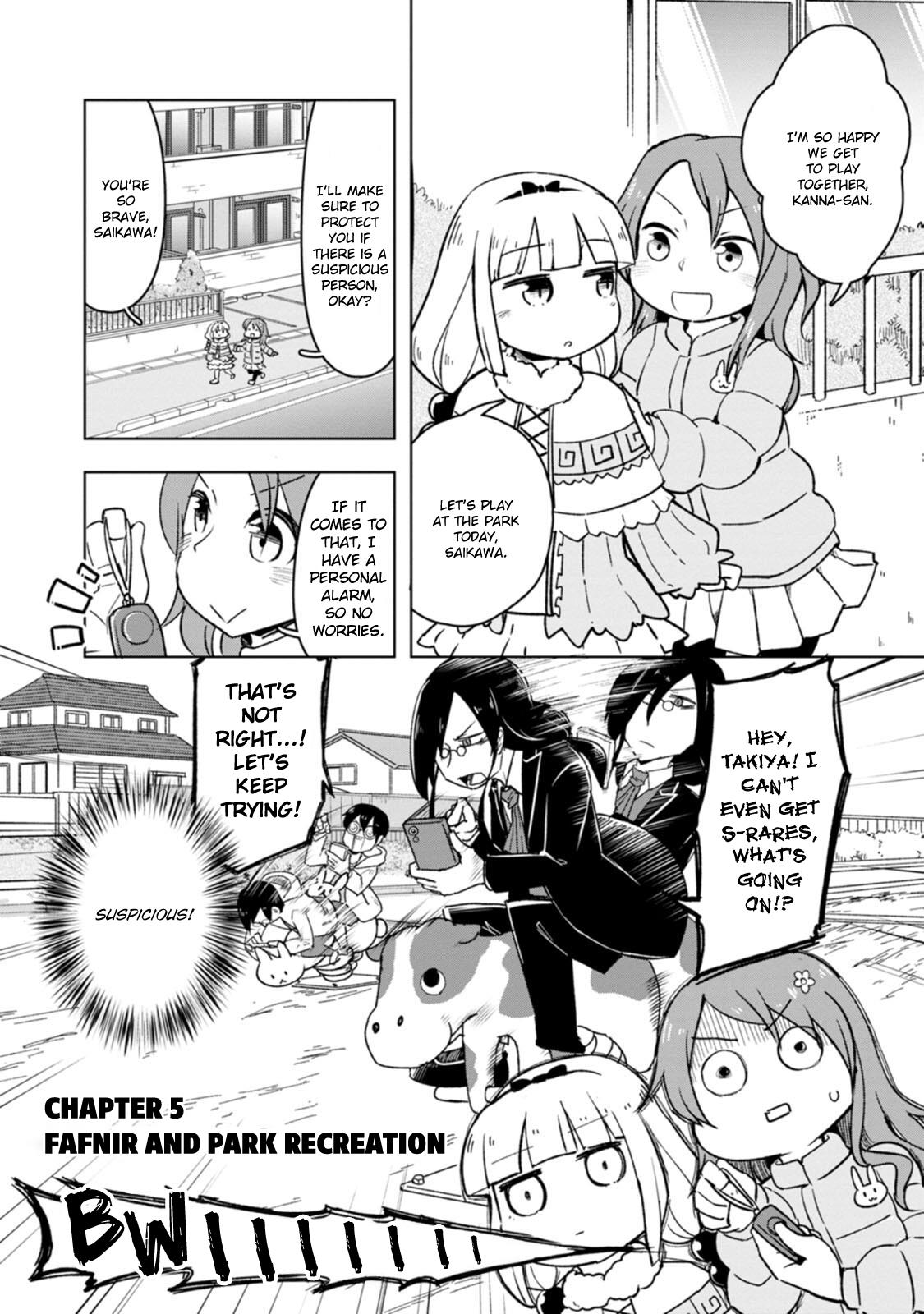 Kobayashi-San Chi No Maid Dragon: Okomorigurashi No Fafnir - Vol.1 Chapter 5: Fafnir And Park Recreation