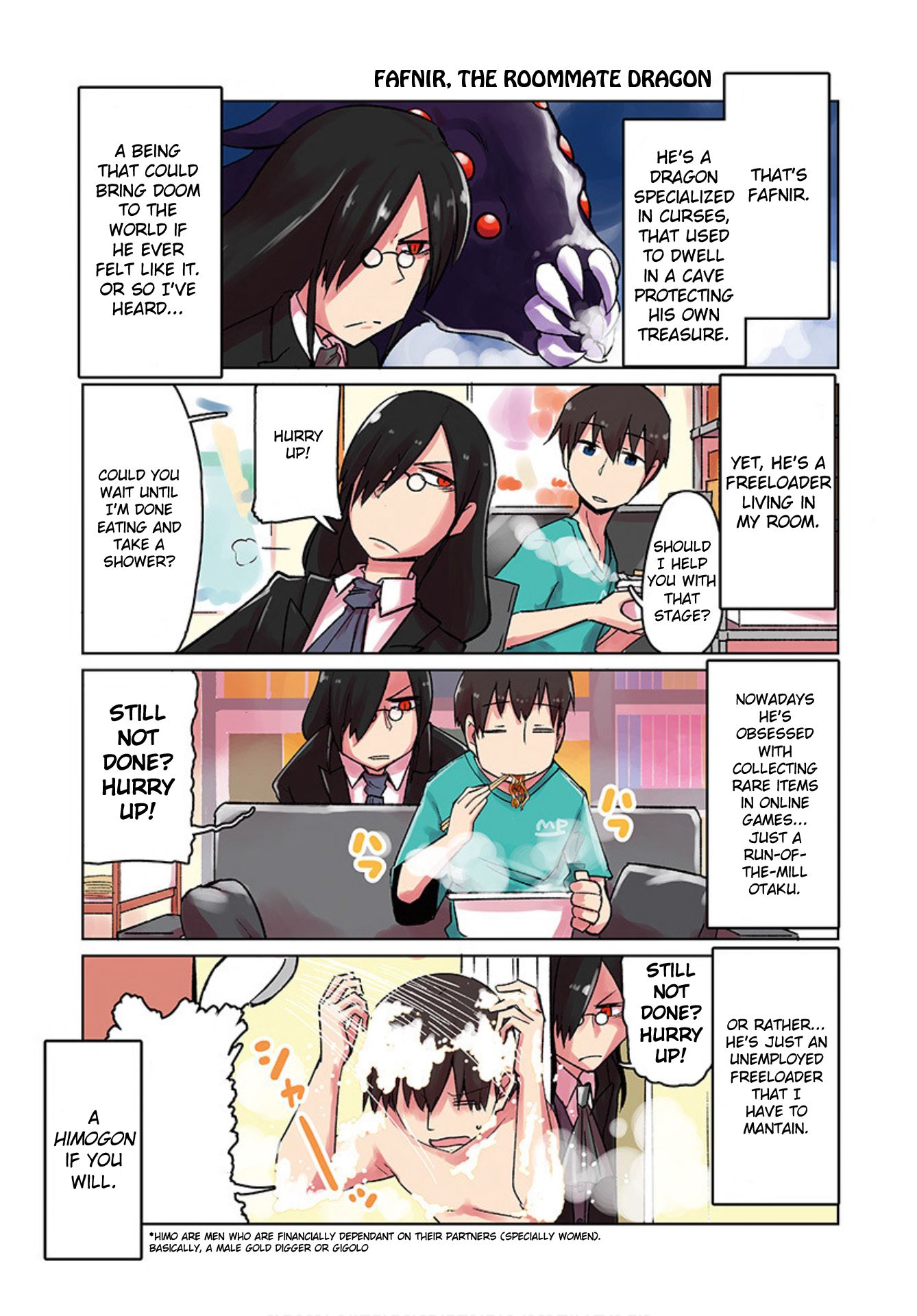 Kobayashi-San Chi No Maid Dragon: Okomorigurashi No Fafnir - Chapter 1: Fafnir And Takiya