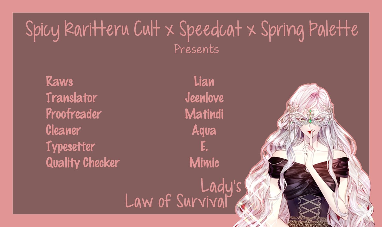 The Lady’s Law Of Survival - Chapter 3