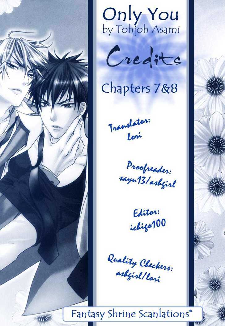 Only You (Tohjoh Asami) - Vol.1 Chapter 7 : Chapters 7 & 8 - End