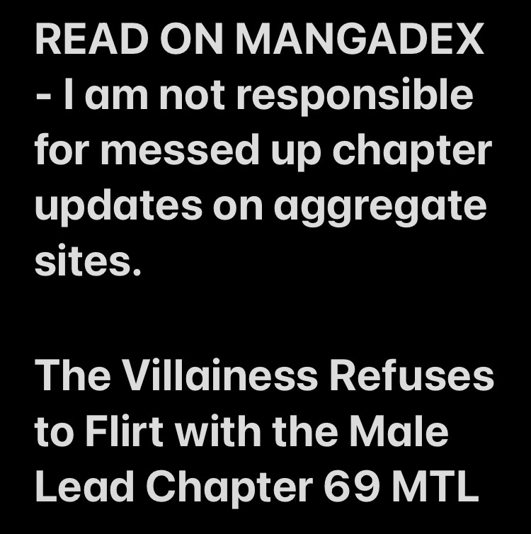 The Villainess Refuses To Flirt With The Male Lead - Chapter 69