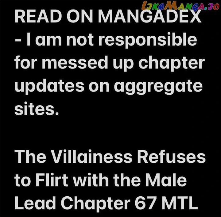 The Villainess Refuses To Flirt With The Male Lead - Chapter 67