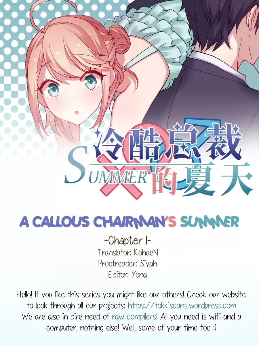 A Callous Chairman's Summer - Chapter 1