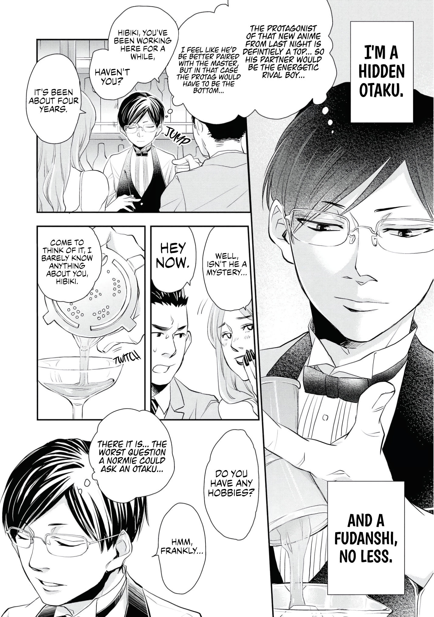 Fudanshi Bartender No Tashinami - Vol.1 Chapter 1: The Bartender's Secret