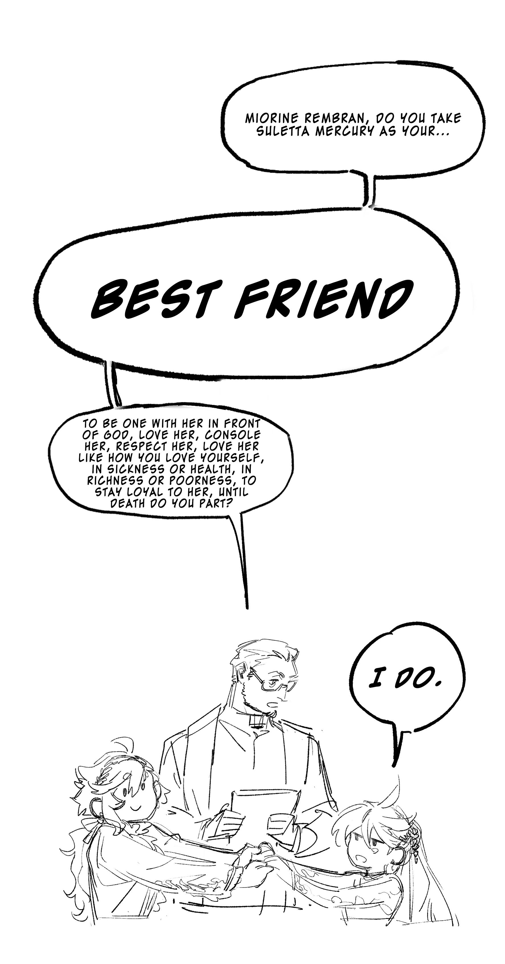 Nideaneng's Suletta X Miorine Shorts - Chapter 7: Best Friend Ceremony