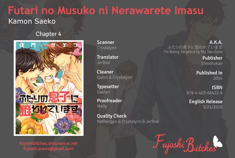 Futari No Musuko Ni Nerawarete Imasu - Vol.1 Chapter 4