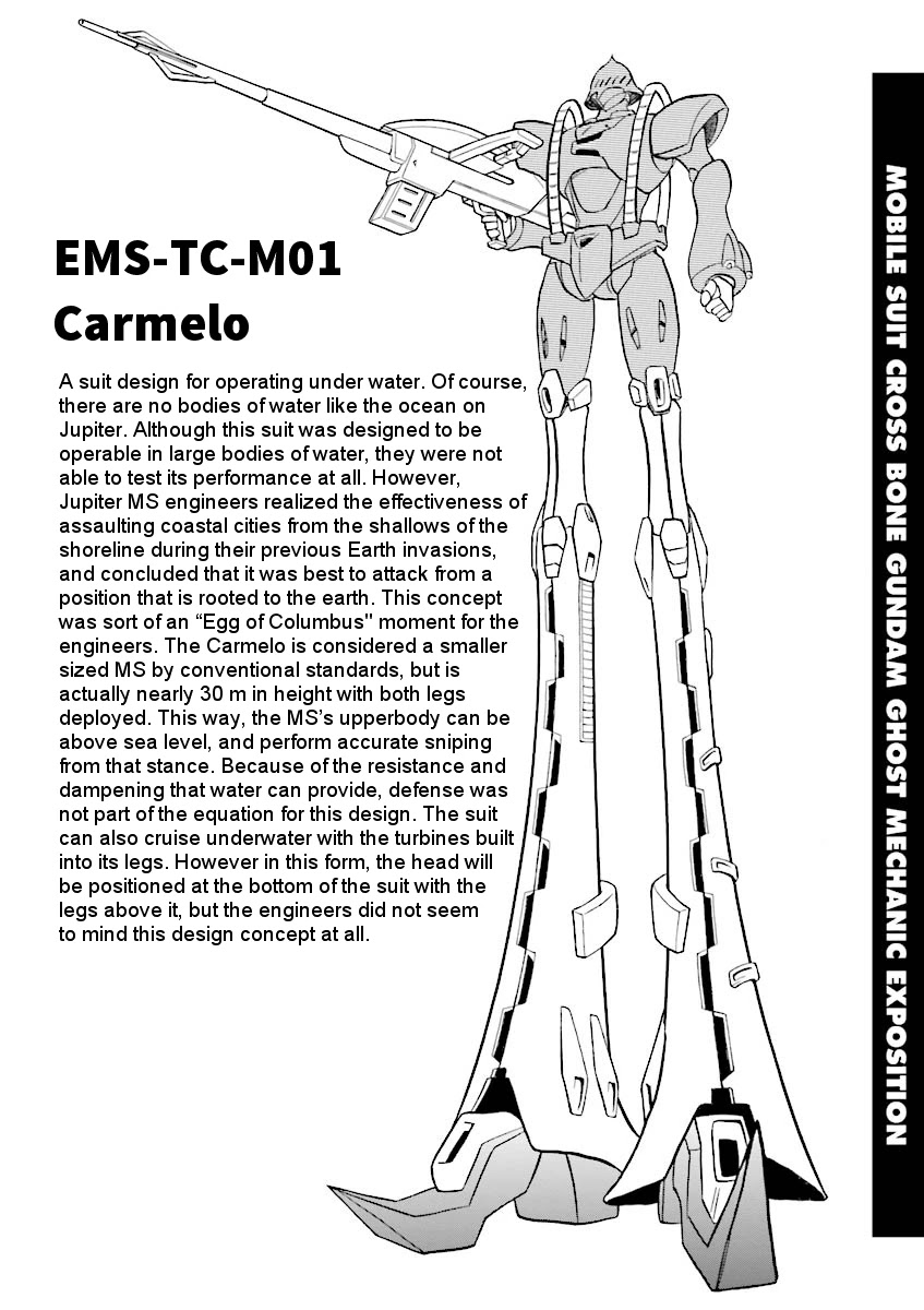 Kidou Senshi Crossbone Gundam Ghost - Chapter 23.5: Volume 5 Mechanical Notes