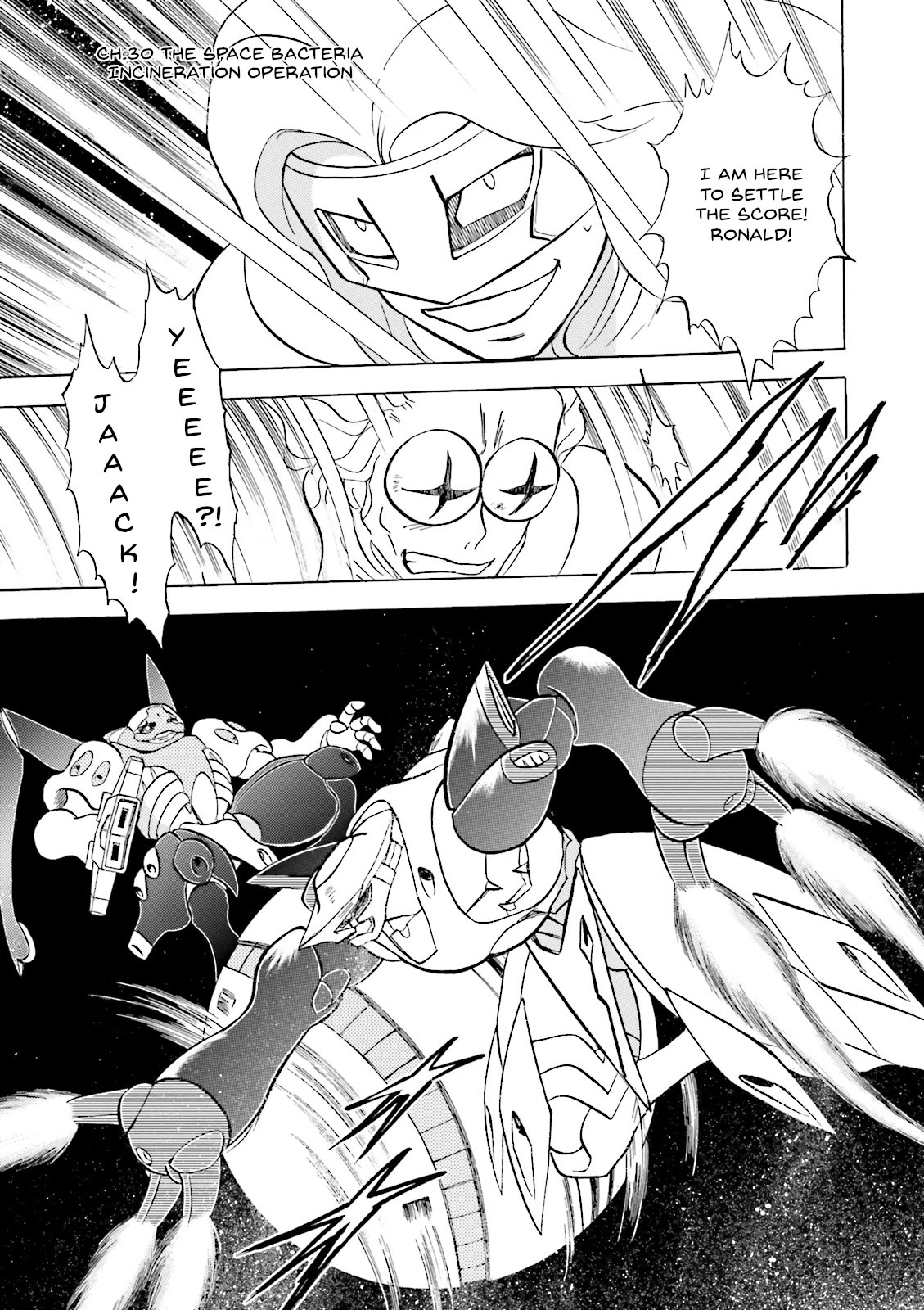 Kidou Senshi Crossbone Gundam Ghost - Chapter 30: The Space Bacteria Inceneration Operation