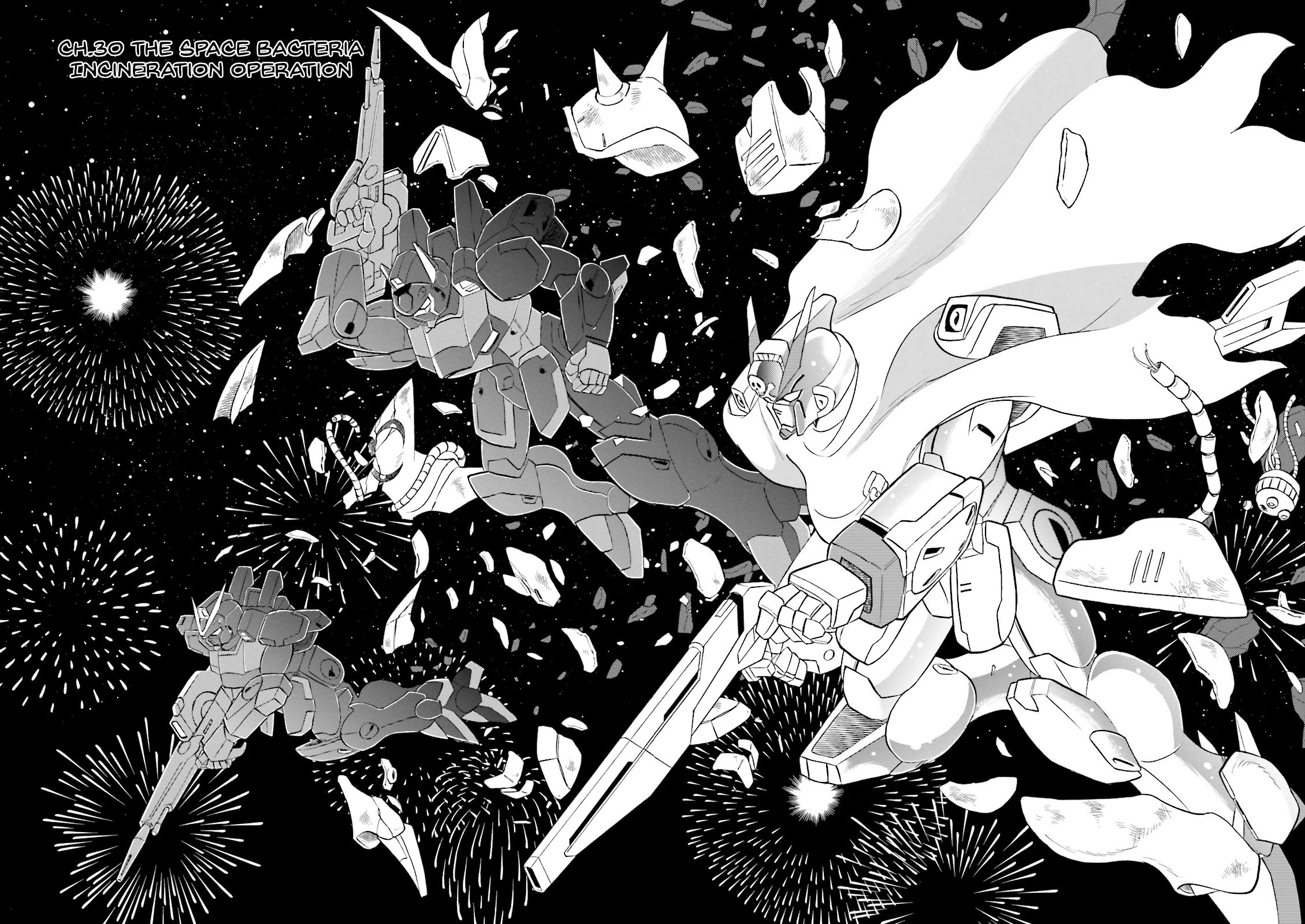 Kidou Senshi Crossbone Gundam Ghost - Chapter 30: The Space Bacteria Inceneration Operation