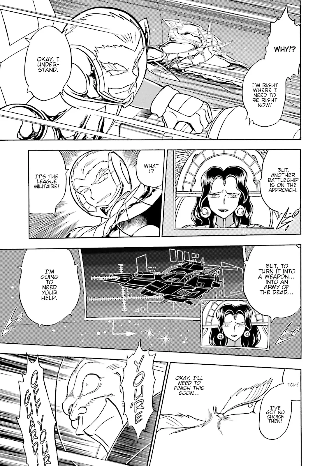 Kidou Senshi Crossbone Gundam Ghost - Vol.10 Chapter 43: The Jester Vs. The Golden King