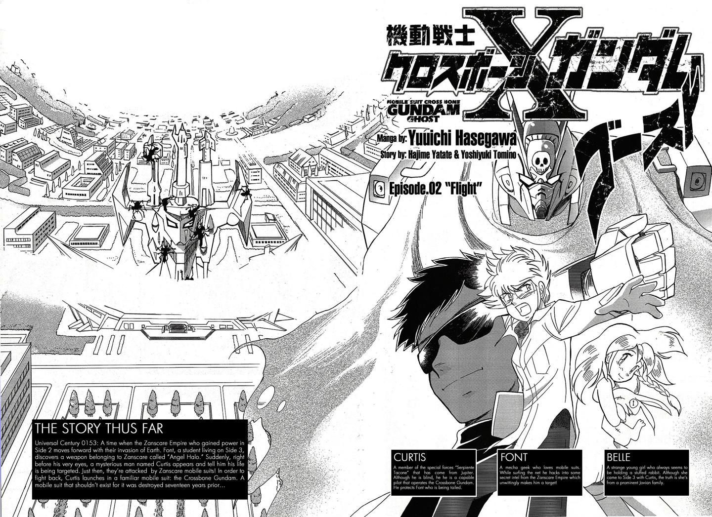 Kidou Senshi Crossbone Gundam Ghost - Vol.1 Chapter 2 : Flight