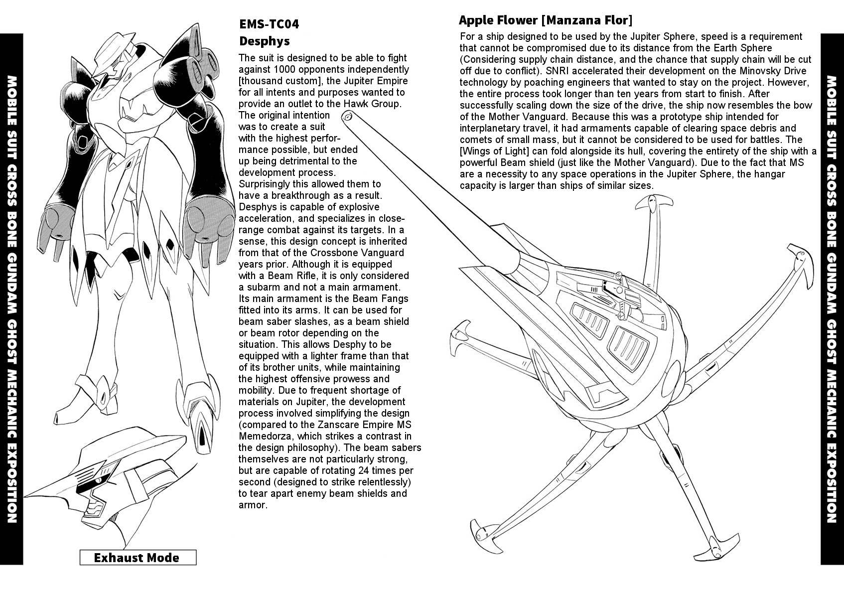 Kidou Senshi Crossbone Gundam Ghost - Vol.1 Chapter 4.75: Volume 1 Mechanical Exposition