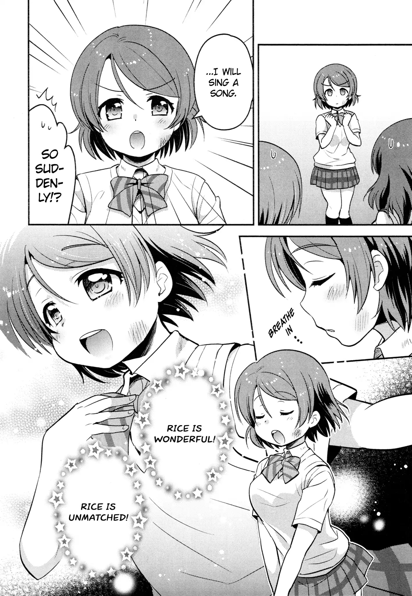 Love Live! Comic Anthology Μ's Precious Days - Chapter 6: I Want To Eat ☆ White Rice. (Hinata Nonoka)