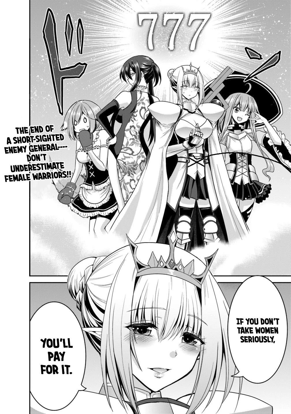 Kujibiki Tokushou Musou Harem-Ken - Chapter 15.1 - 15.2: Brave Women! Put An End To The Barbarian Army's Ambition! Part I