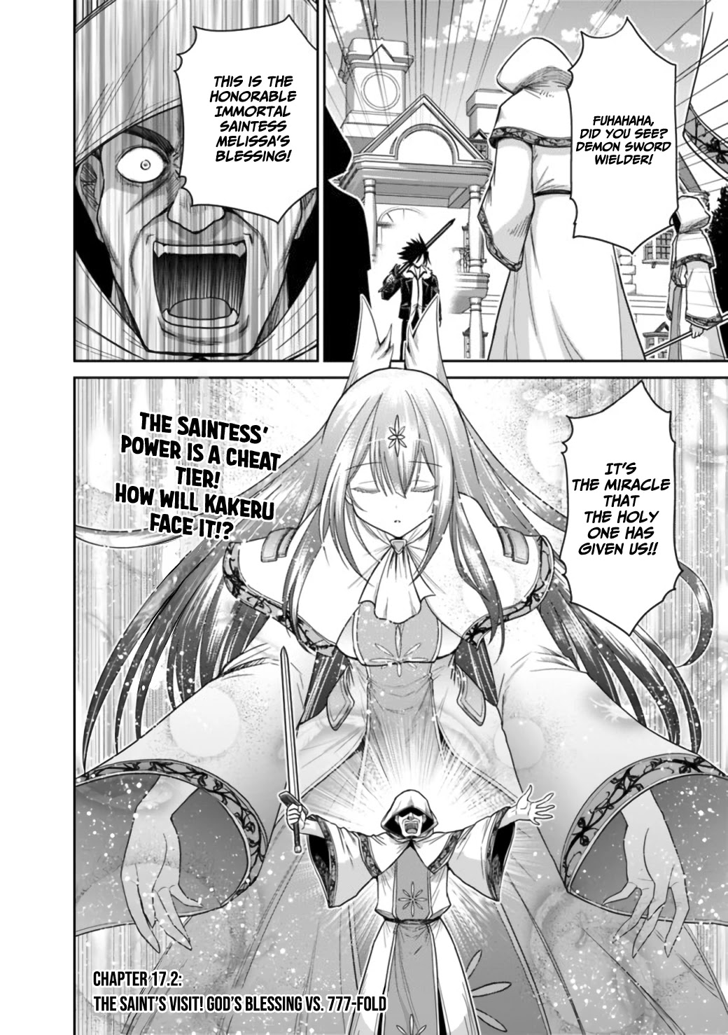 Kujibiki Tokushou Musou Harem-Ken - Chapter 17.1 - 17.2: The Saint's Visit! God's Blessing Vs 777-Fold Part I