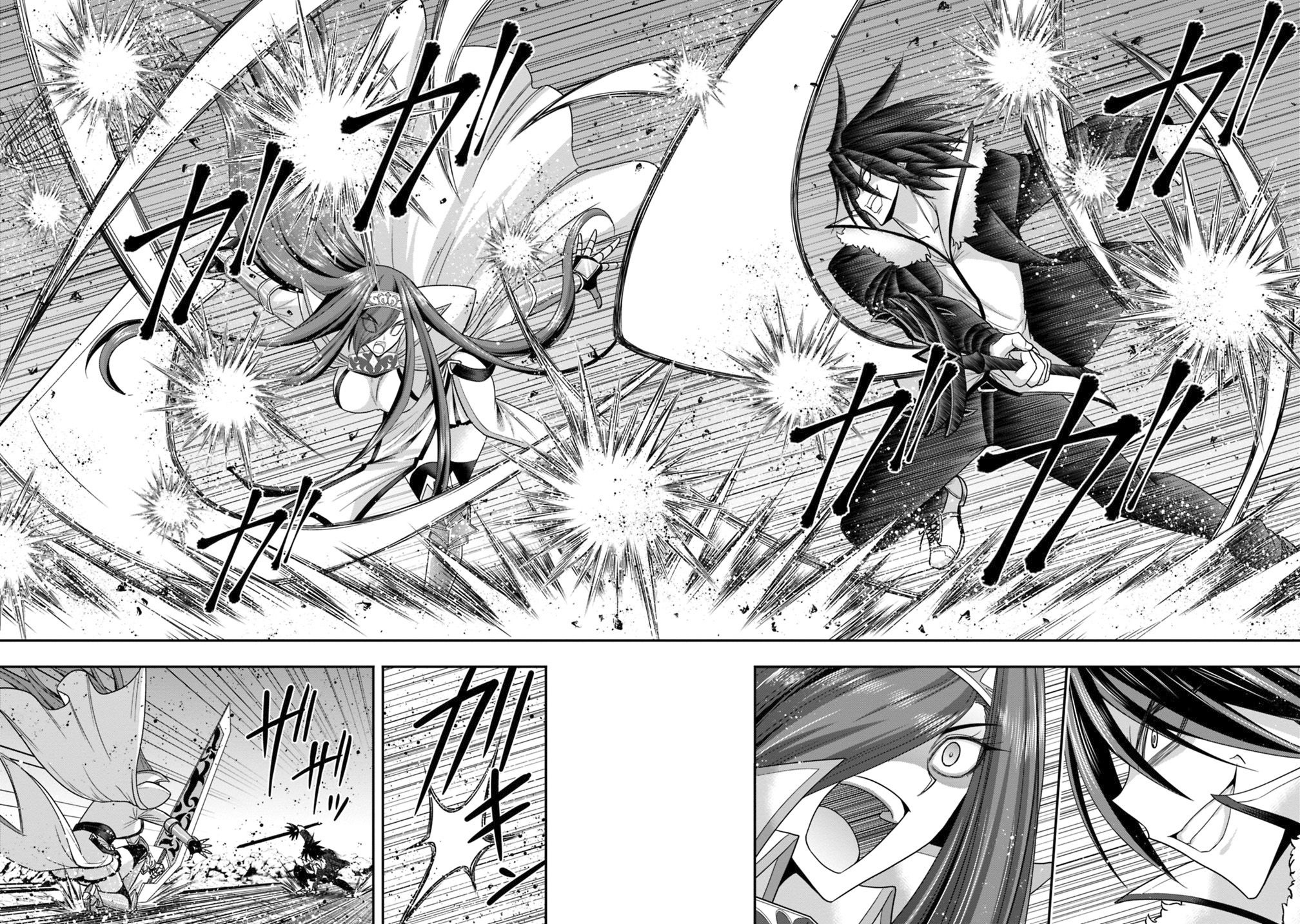 Kujibiki Tokushou Musou Harem-Ken - Chapter 14.2: Clash!! Beautiful Swordswoman Vs The 777-Fold Man! Part Ii