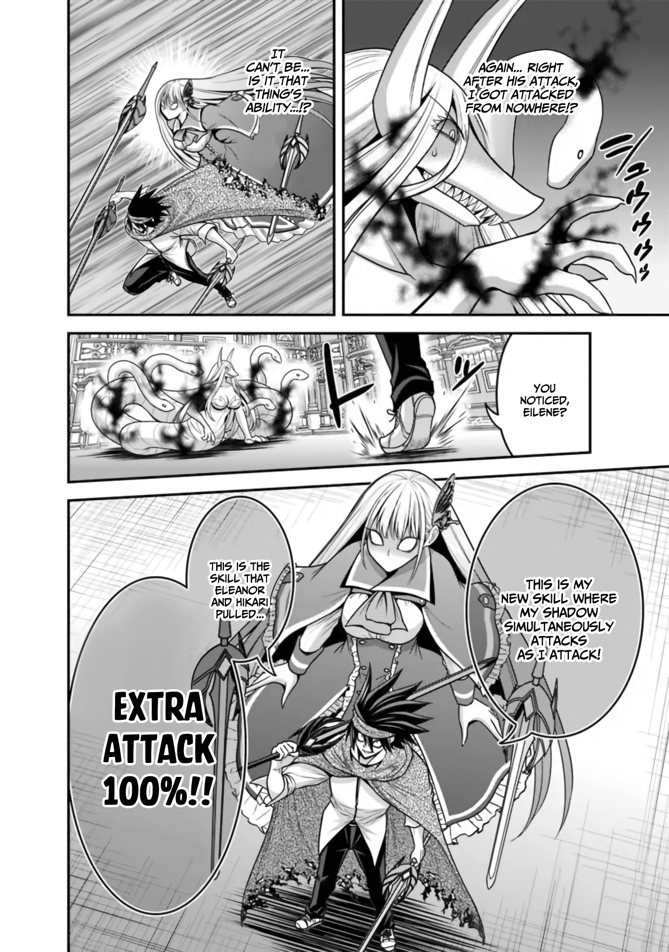 Kujibiki Tokushou Musou Harem-Ken - Chapter 35: Mysterious Power! A Double Slash And A Purifying Spell!