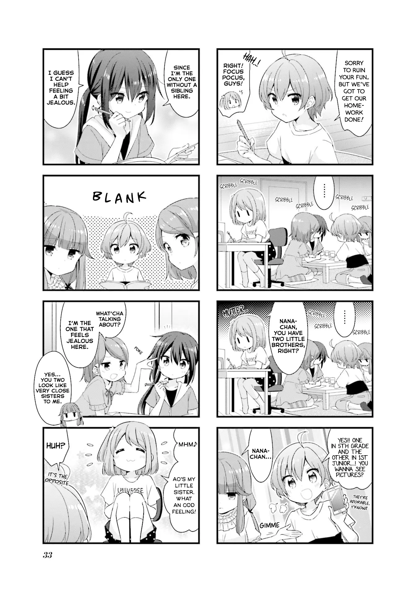 Koisuru Asteroid - Vol.4 Chapter 41: Homework Sleepover