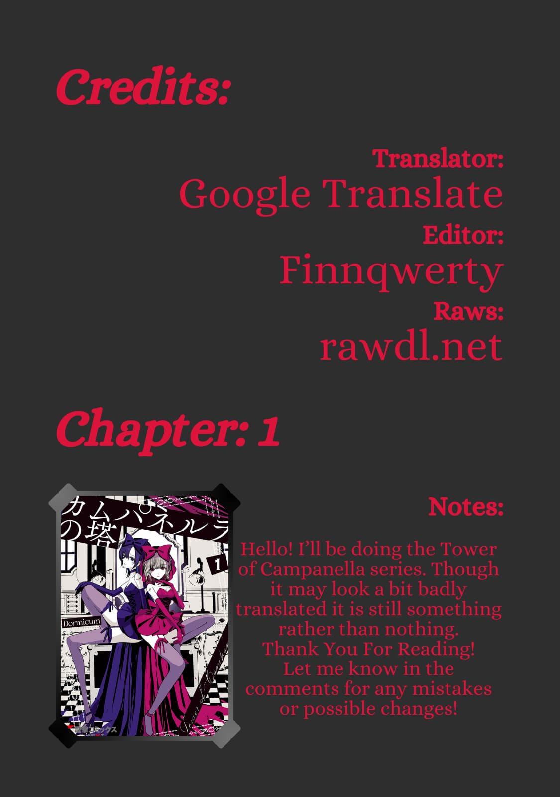 Tower of Campanella - Chapter 1