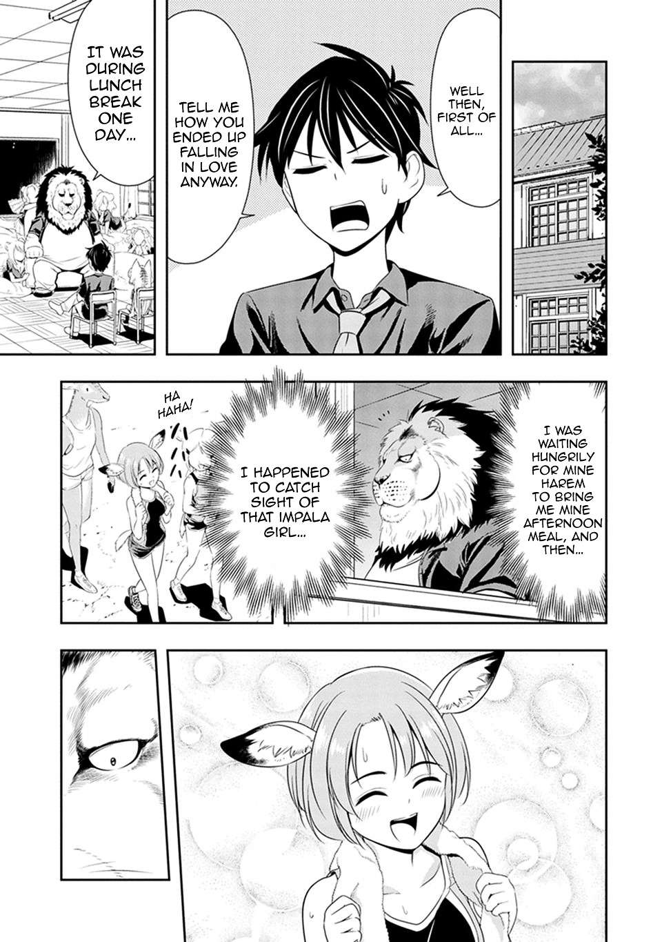 Murenase! Shiiton Gakuen - Chapter 12 : The Lion’s Going On About His Hair Again