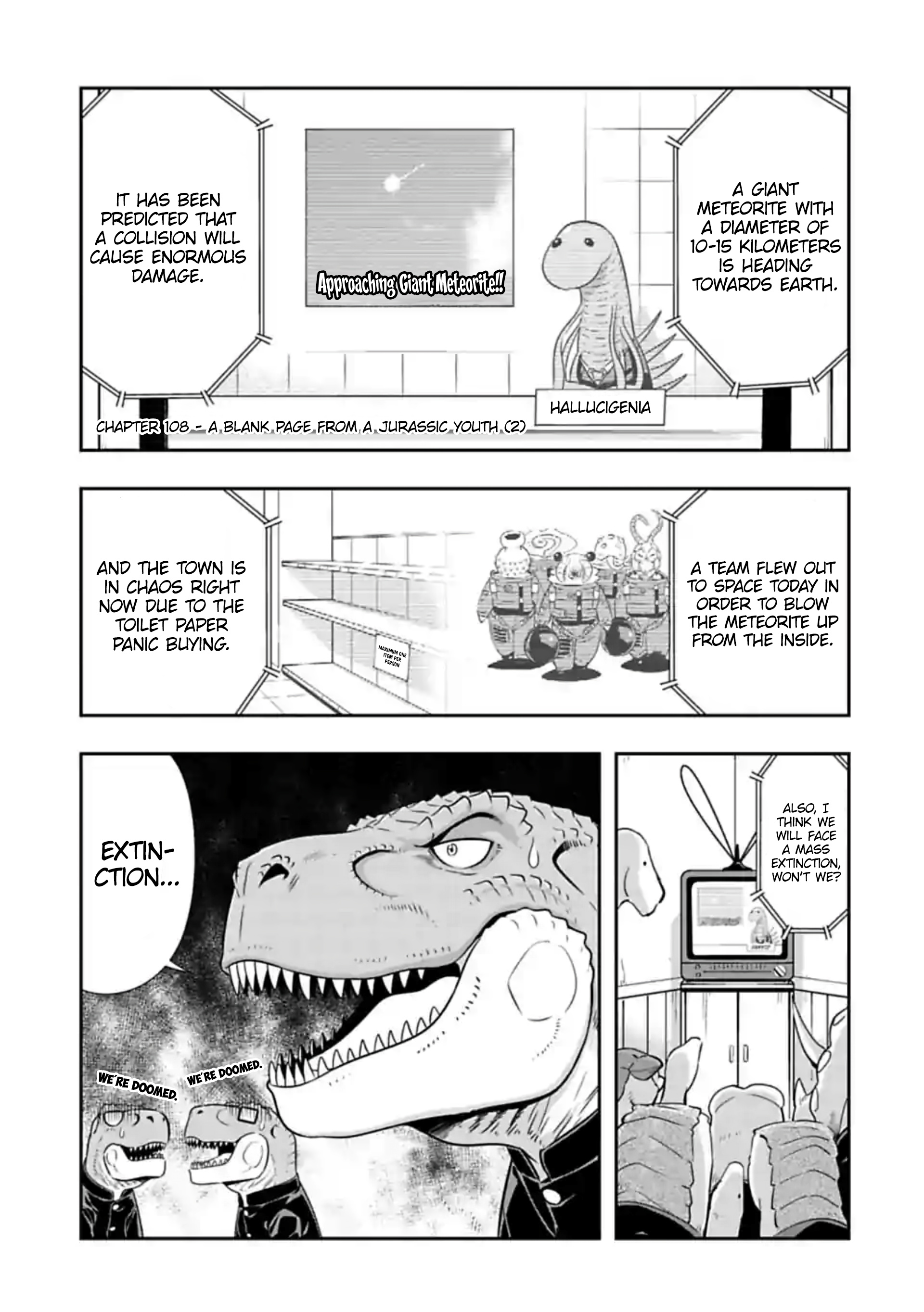 Murenase! Shiiton Gakuen - Chapter 108: A Blank Page From A Jurassic Youth (2)