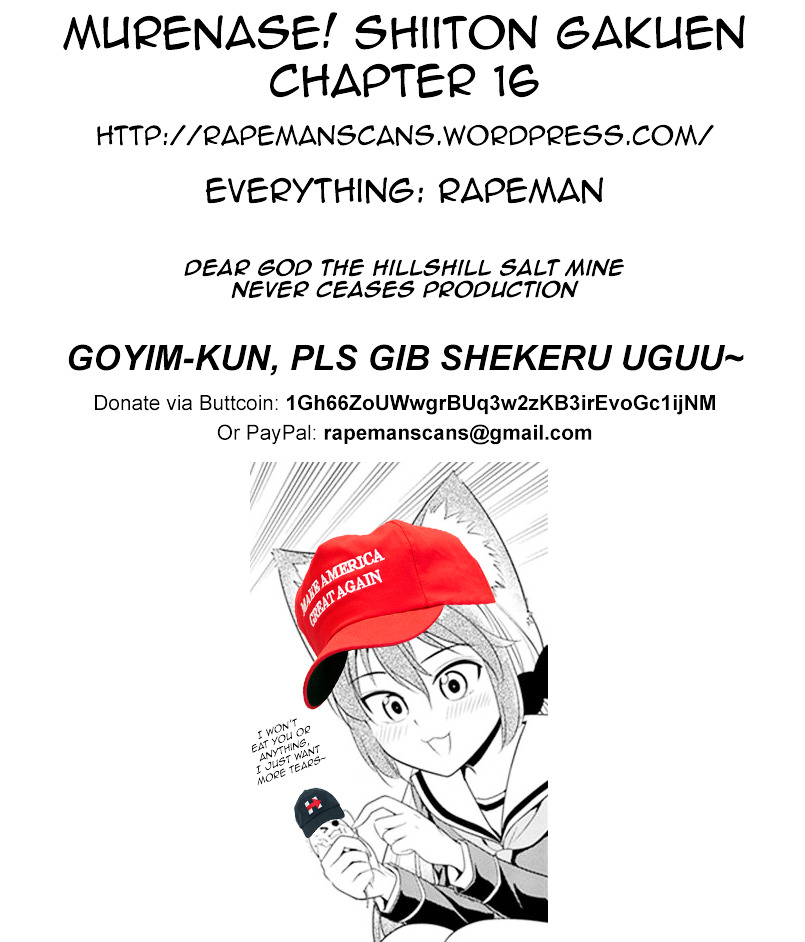 Murenase! Shiiton Gakuen - Chapter 16 : I Dressed! I Went! I Undressed!