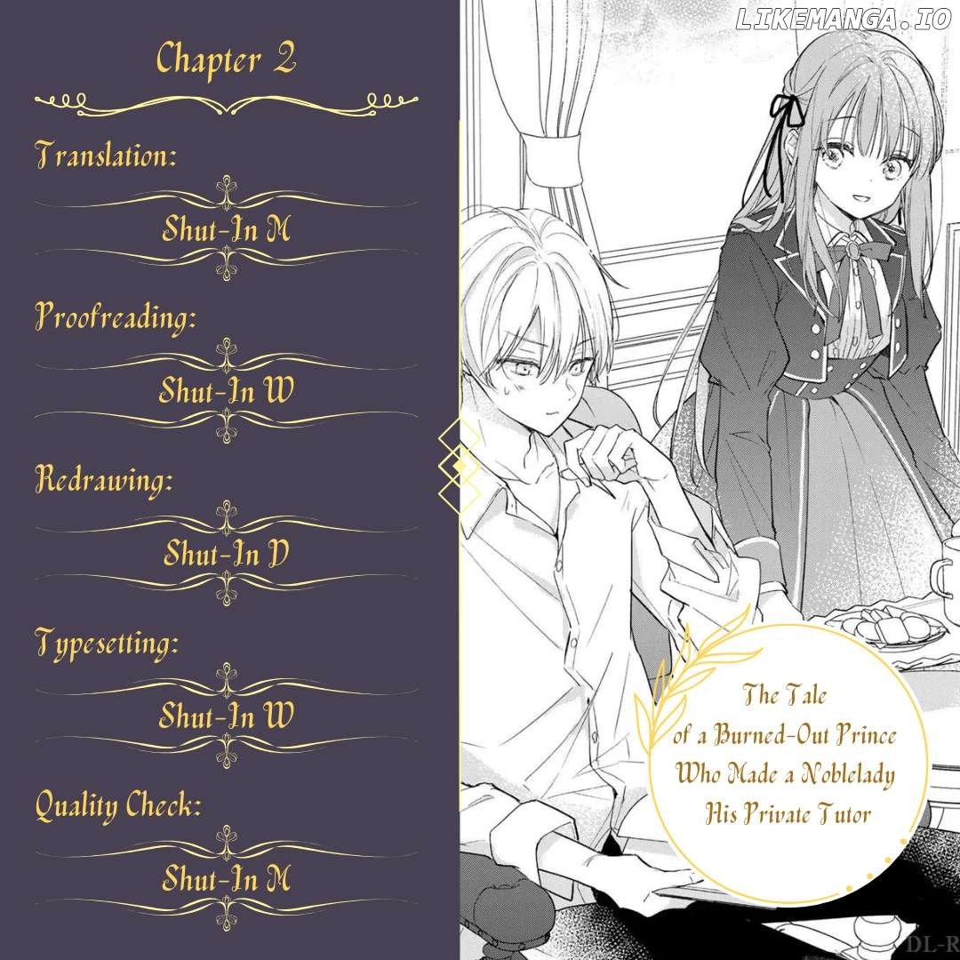 Tsukareta Ouji-Sama To Kyouikugakari No Goreijou No Hanashi - Chapter 2